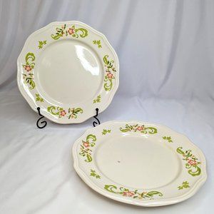 Set of 2 Better Homes and Gardens Citrus Blossom Dinner Plates